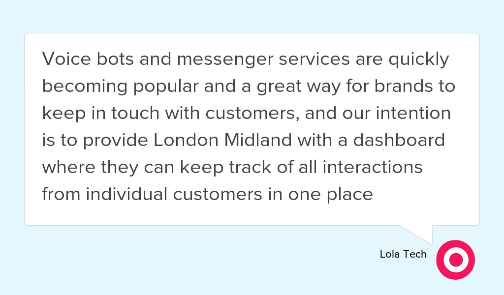 LoMi - the rail industry's solution to the customer service challenge goo.gl/8WtRVs #Tech #Chatbot #Rail #londonmidland