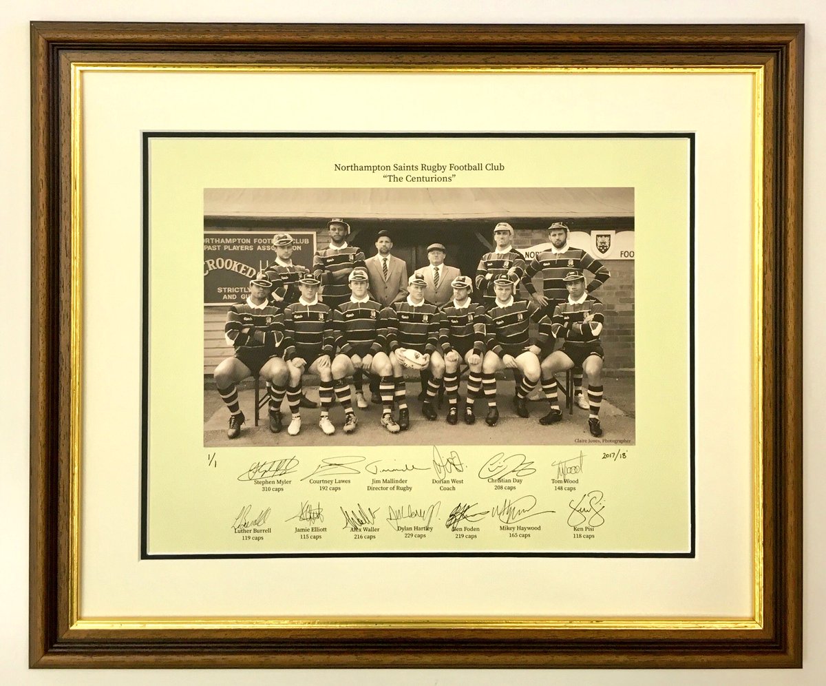 Teaser #1 - and probably my favourite 😍

“The Centurions” - A recreation of the <a href="/SaintsRugby/">Northampton Saints 😇</a> 1905 team photo.
Created with the players and coaches whom represented Saints with me more than 100 times.

Hand signed 
Shot by <a href="/redhatphoto/">Claire Jones</a>
Framed <a href="/PixieGallery/">Pixie Gallery Framers</a> 

1 of 1 - it is unique