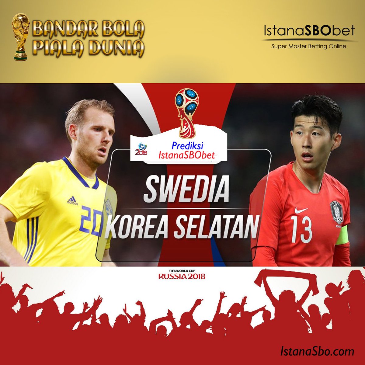 ratu28264's tweet photo. Prediksi skor akhir 1-0  18 JUNI 2018 !!! 

Join now : www istanasbobet org
BBM : DC8905DC | Line : ISTANASBOBET | WA : +6282283471517
.
#Agensbobet #Taruhanbola #Bandarbola #Judionline #IstanaSbobet #recehkanpialadunia #Sbobetindonesia #pialadunia2018 https://t.co/DJISYClzLy