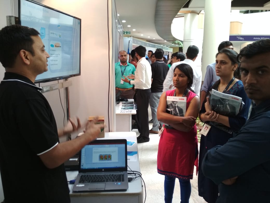 CapgeminiIndia's tweet photo. Our #ArtificialIntelligence solution demonstation using python #TechFiesta2018 https://t.co/bl7pvzzWQs