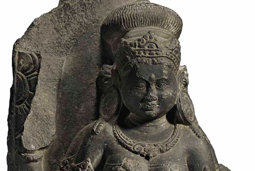A partially damaged 900 year old murthi of Durga sculpted out of black stone belonging to the Pala era, auctioned away for USD 60,000 (approx INR 41 lakhs) at the notorious british auction house, Christie's.  https://www.christies.com/lotfinder/lot_details.aspx?intObjectID=6017823&lid=1&From=salesummery&sid=dfdceb5f-a88a-4626-859f-8462a4d43acd