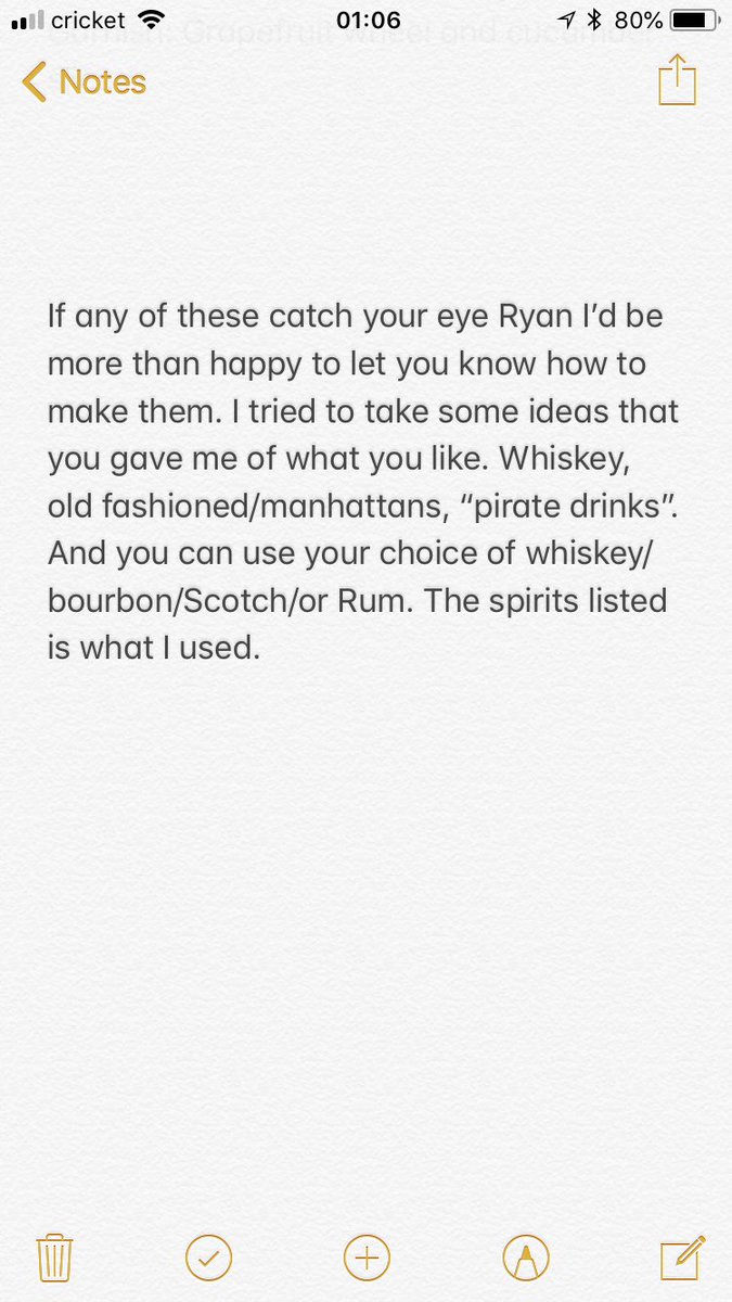 JRockerfanatic's tweet photo. @williamryankey 
As promised, here are the cocktails for you. I really hope they catch your interest and are to your taste. https://t.co/OqnrZwe2EN