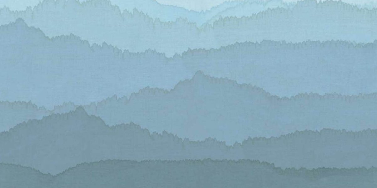 DesignerCol's tweet image. Wray by #Zoffany – evokes a serene ethereal landscape in soft blues.