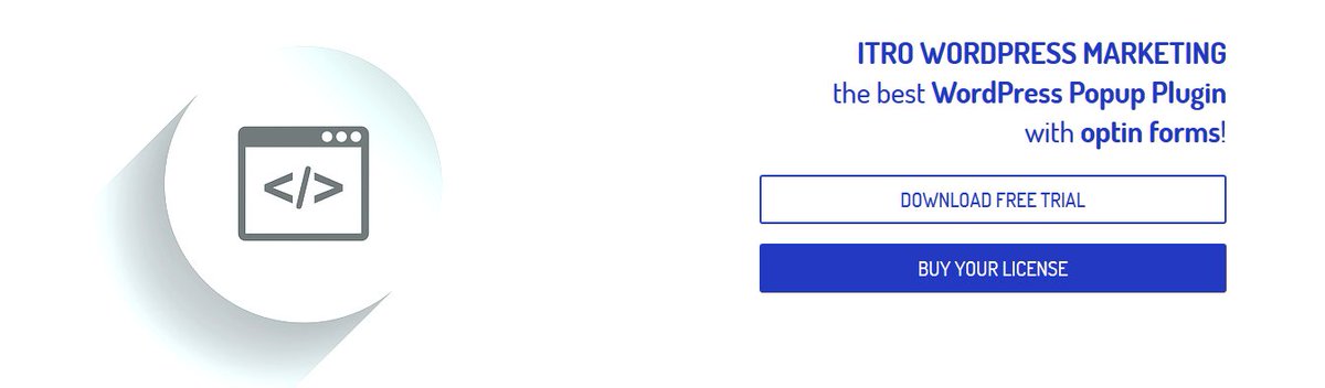 TarquiniLab's tweet image. 3-in-1 #Plugin:
#WordPress #Popup Plugin, #MailChimp #optin Forms, Link #clicks counter.
Download free trial! itroteam.com/wordpress-popu…