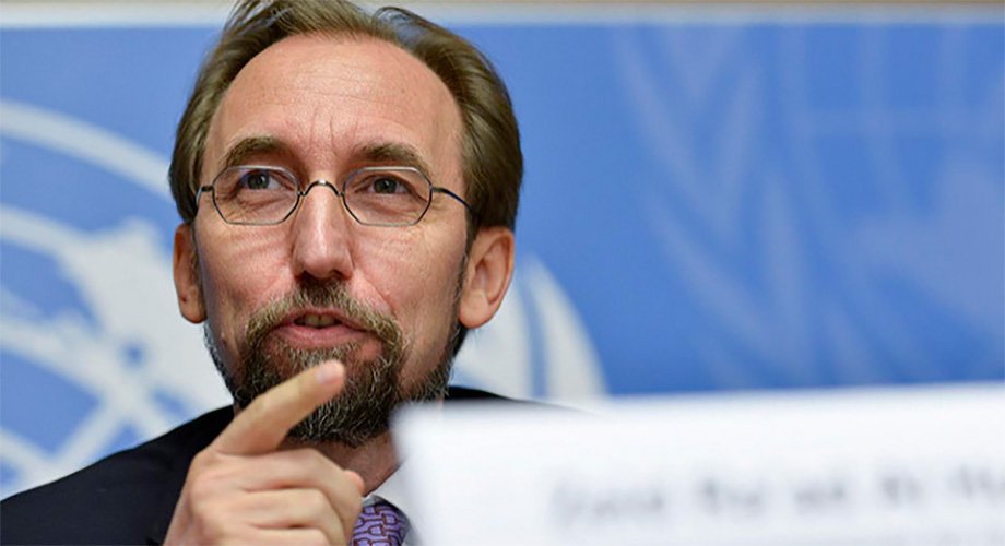 UNHumanRights's tweet photo. UN Human Rights Chief #Zeid appeals to @UN_HRC members ”to do more, to speak louder &amp; work harder" for human rights and peace. 
Read his full statement with country by country update on access for #HumanRights: https://t.co/XmYOsyOk6q https://t.co/ayI4JbsdUM