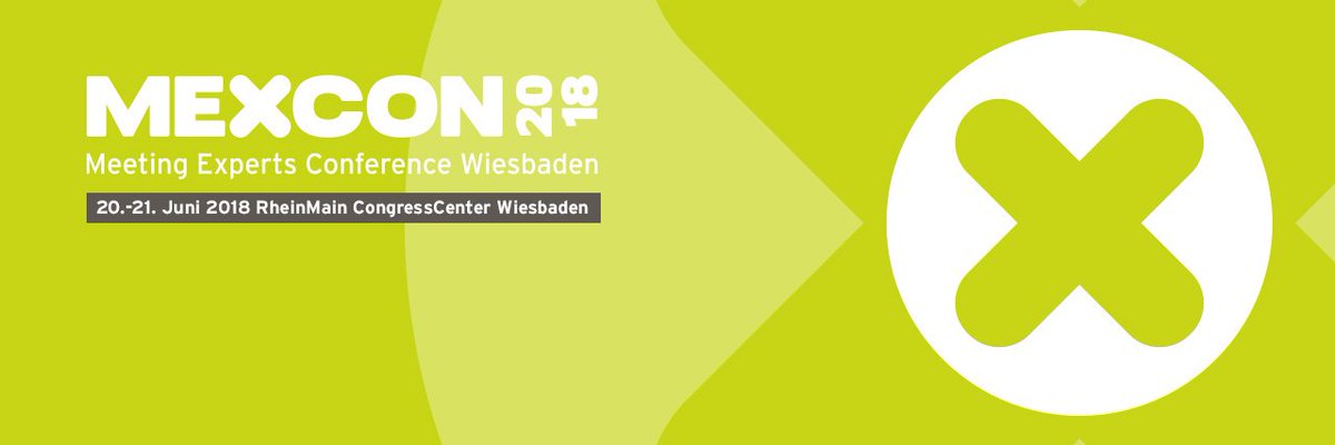 meetyoo's tweet photo. Diese Woche sind wir vom 20.-21. Juni in Wiesbaden auf der MEXCON 2018 vertreten. Wir sind schon gespannt auf interessante Vorträge und die #MICE Branchenexperten vor Ort. Falls Sie auch da sind, können Sie uns an unserem meetyoo Stand finden. Wir freuen uns auf Sie! #mexcon18 https://t.co/NEfTERi5Fy
