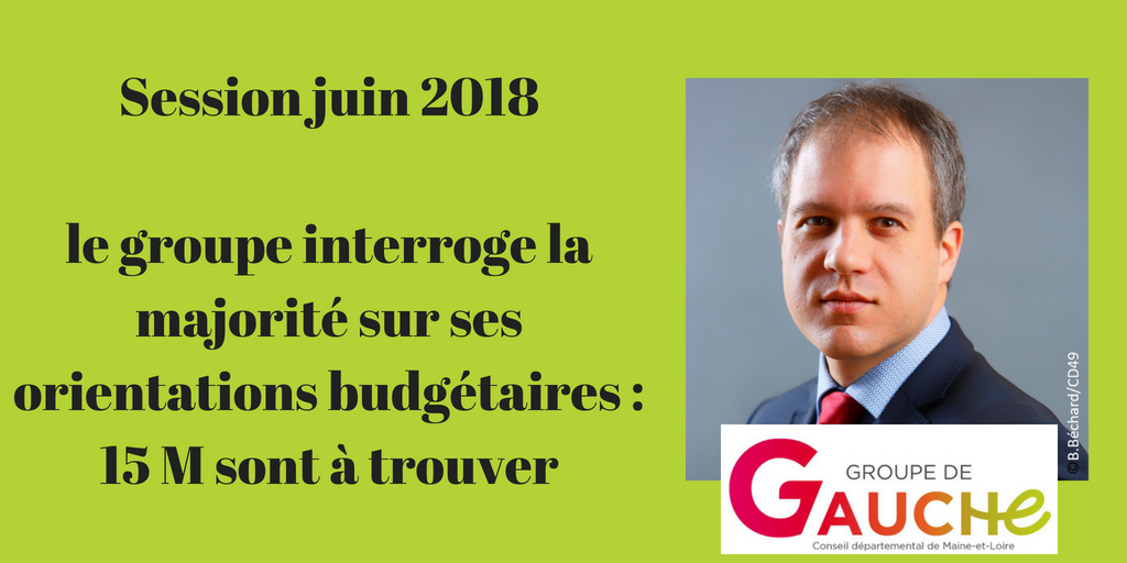 AnjouEnAction's tweet photo. #directCD49 | session budgétaire #CA2017 #BS2018 @gregory_blanc souligne une conjoncture favorable à de bons résultats mais des investissements toujours insuffisants. https://t.co/v5b9ZifUqq