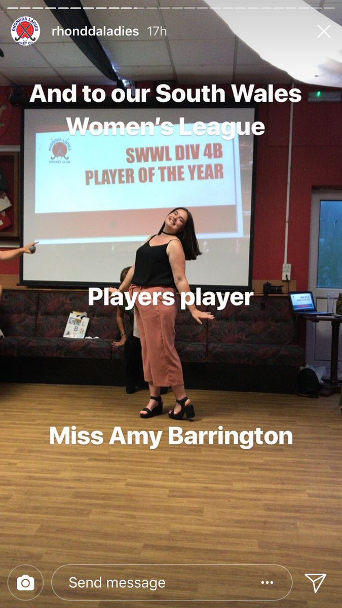 AmyBazza92's tweet photo. Still very grateful to have received this award on the weekend 🏑 @RhonddaLadies @SWalesLeague ❤️ https://t.co/qV0kDQTGCU