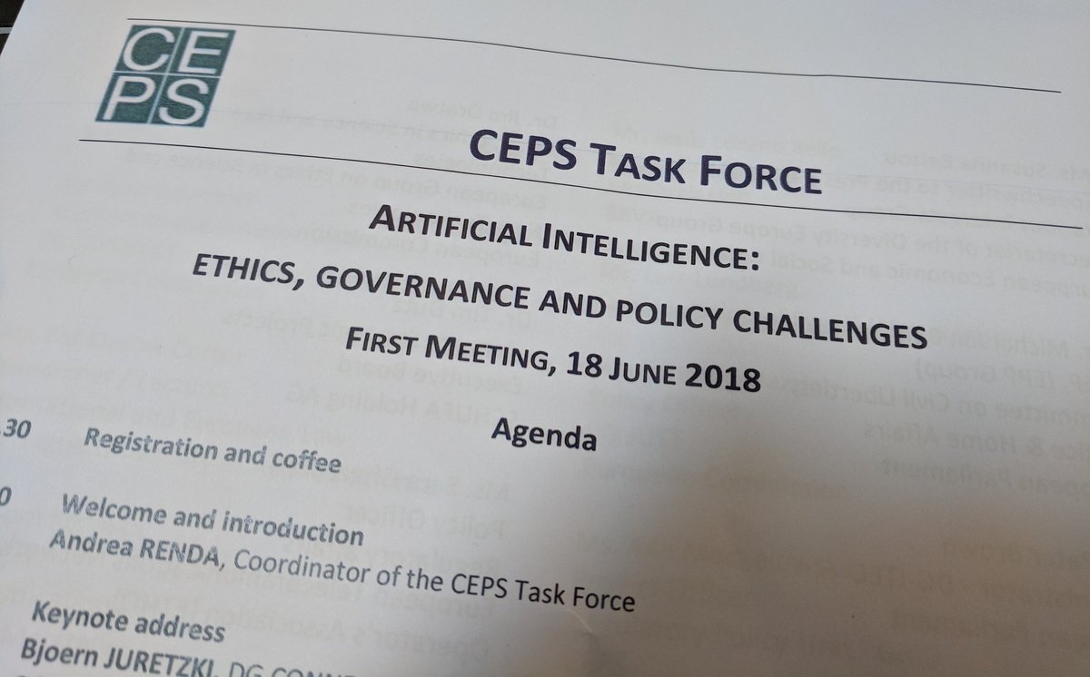 Allied4Startups's tweet photo. What is the political background to the European Commission's communication on Artificial Intelligence? Björn Juretzki @CEPS_thinktank taskforce on AI https://t.co/PENnzAmjkz