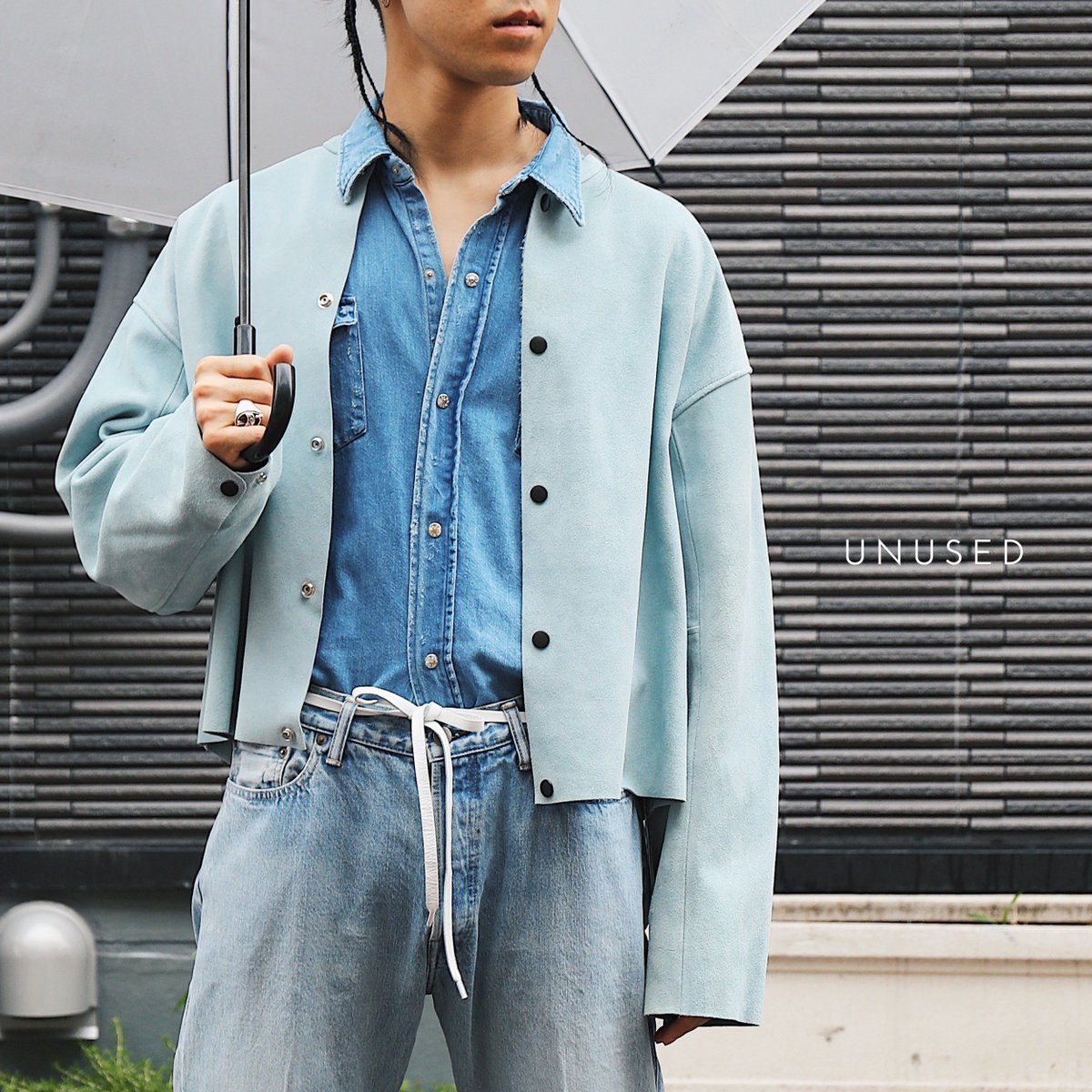 unusedアンユーズド スウェードレザーシャツ アンユーズド スエード