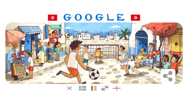 Fhtagn's tweet photo. Au fait le sympathique doodle du jour sur Google est l’oeuvre de @nohahb une des dessinatrices du #Lab619 ! #Lab619pawa 😎 https://t.co/WefxDqdvKg