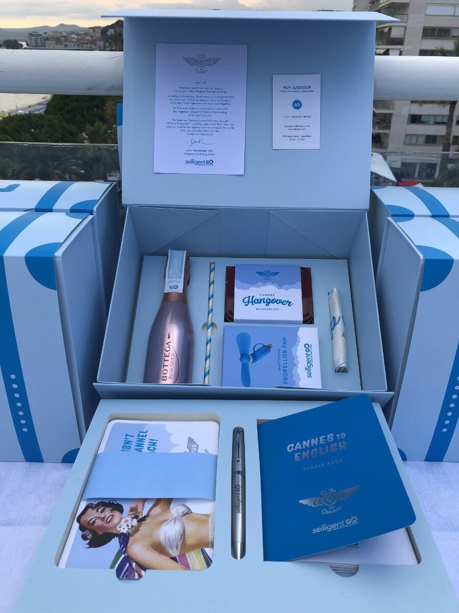 Selligent's tweet photo. Amazing event in #Cannes last night. Our #CannesLions survival kits were quite the hit! https://t.co/wIRDBe5csw
