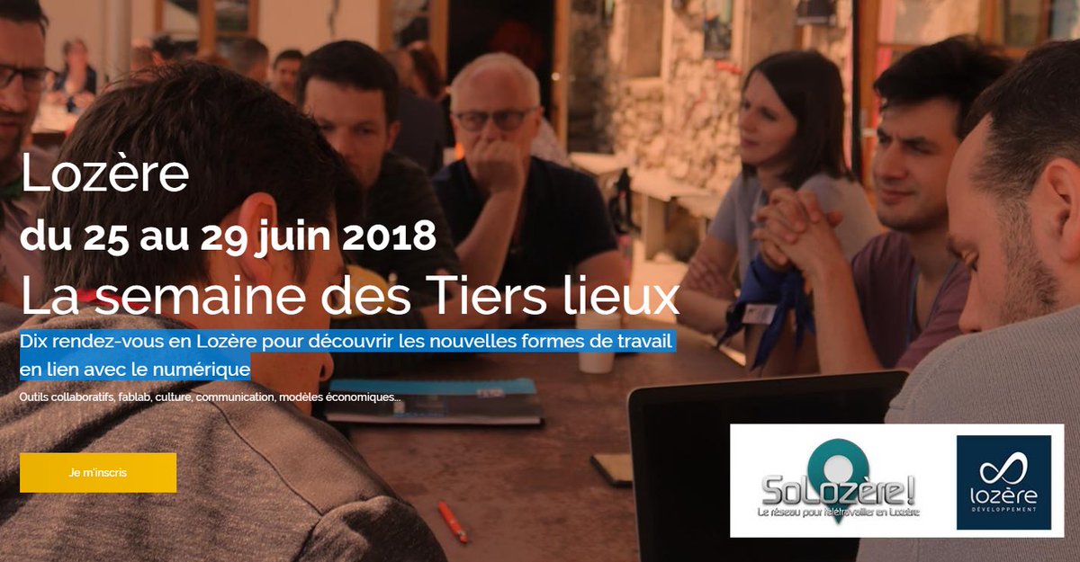 ADOCC_Massif's tweet photo. Agenda] En  #Lozère, la semaine prochaine est consacrée aux #TiersLieux, 10 rendez-vous pour découvrir les nouvelles formes de travail en lien avec le #numérique. @ADOCC_ interviendra le 27 à Chanac pour une présention de l'AAP Tiers lieux @Occitanie. https://t.co/QBluf0XbSM https://t.co/jx4IYhUYpq