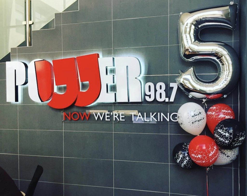 CapricornFM's tweet photo. Happy 5th Birthday to our sister radio station @Powerfm987

Here is to many more years of #NowWeAreTalking 

📸: @MsAphelele 

#POWERTurns5 https://t.co/S7lErwuWuP