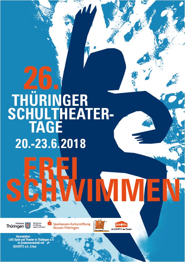 dieSCHOTTE's tweet photo. Auf die Startblöcke - fertig - los für:
die 26. THÜRINGER SCHULTHEATERTAGE vom 20. bis 23. Juni
- unter dem Motto FREISCHWIMMEN.
Die SCHOTTE freut sich auf alle Mitschwimmer und wünscht erfrischende Festivaltage! https://t.co/lykCTvv3UF