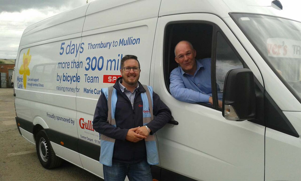 SPARSW's tweet image. THANK YOU FOR YOUR SUPPORT
A big thank you to Gullivers &amp;amp; Greggories for the sponsorship for the van!
#teamspirit #greatsupport #mariecurie