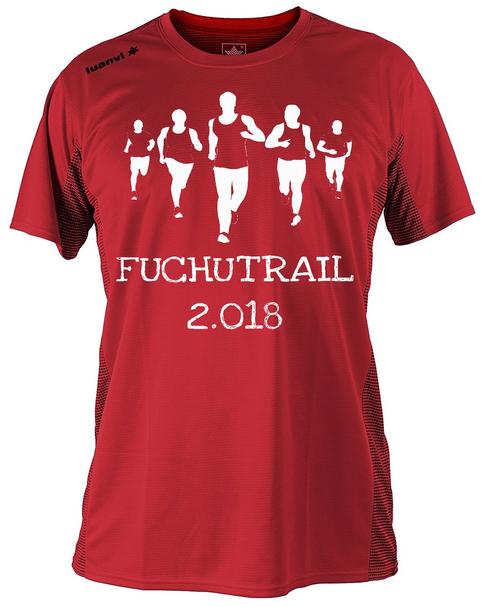 Esta es la camiseta, de la marca española <a href="/Luanvi/">Luanvi</a> para esta edición de la #FuchuTrail 2018. Esperamos que os guste tanto como a nosotros!! <a href="/FuchuRunners/">FuchuRunners</a> <a href="/AytoFuenmayor/">Ayto de Fuenmayor</a> <a href="/NutriumPFG/">Nutrium, Dietistas - Nutricionistas</a> <a href="/sportevento/">SPORTEVENTO.com</a> <a href="/DominioNobleza/">Dominio de Nobleza</a> <a href="/ALXEN_DEPORTE/">ALXEN SALUD DEPORTE</a>