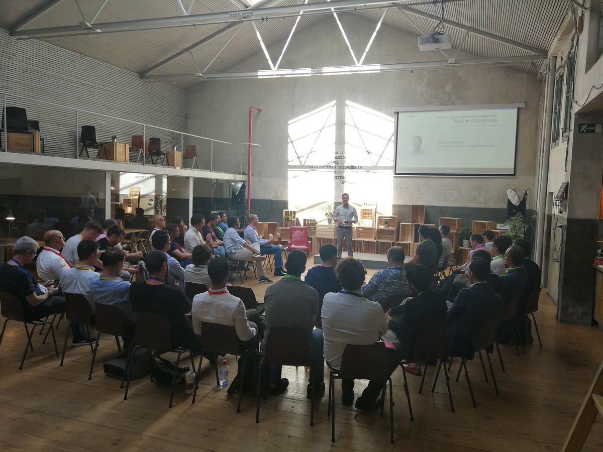 pedrotrinite's tweet photo. Andrew Fergunson VP CorpStrat and Development from @newrelic sharing great #MnA advice at  @Kiboventures Portfolio Day #kiboday #Madrid https://t.co/0Edx0Kx56s