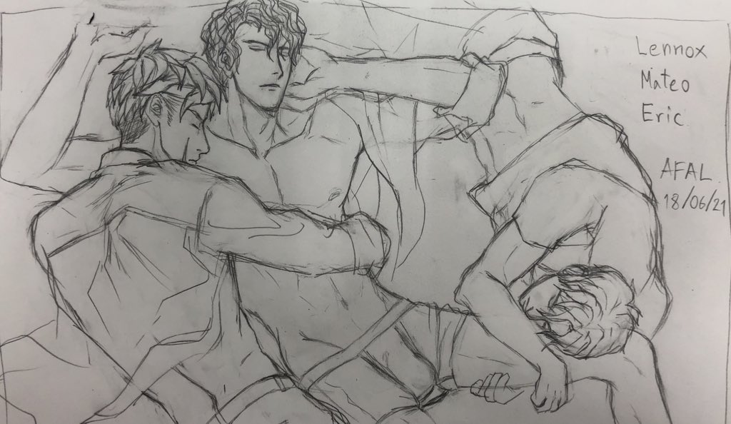 AFAL_Lennox's tweet photo. (Fanart ย้อนวันวาน)(ที่มานอนกองกันดูหนังเอเลี่ยนครับ) https://t.co/sg1J1cELLI