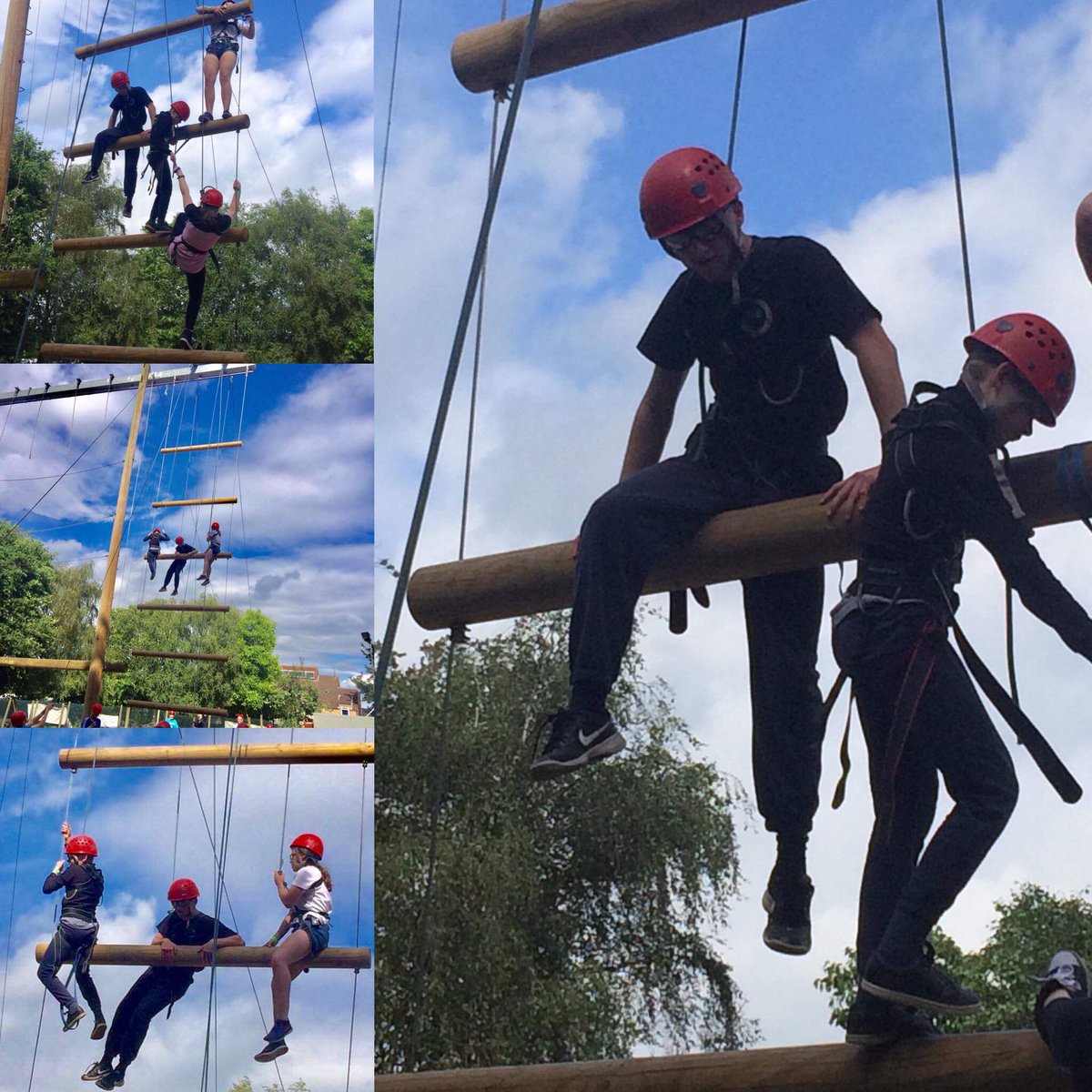 SEET1Diabetes's tweet photo. Some of our #Type1teens taking on the challenge of Jacobโs Ladder @belchamps #Proud #type1diabetes #bringingtype1familiestogether #t1d #climbing #climbingropes #events #Essex #challenge #afraidofheights #overcomingfears #type1notstoppingus #hypoglycemia #Diabuddies #inspiring https://t.co/lbqf13316J