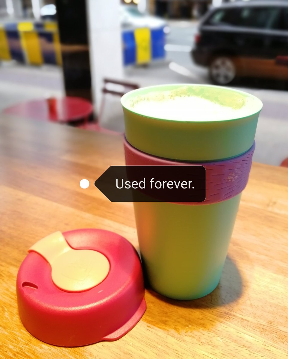 janica_borg's tweet photo. Monday morning coffee in my take away cupβ. Such an easy way to avoid single-use cups and lids, which become waste as soon as your done with your coffee. Let's make this the new normal! #byebyesingleuse #BeatPlasticPollution https://t.co/xD41bzCinO
