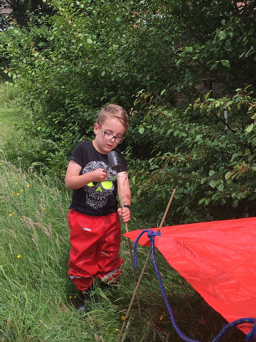 LlanyPrimary's tweet photo. Den and Shelter building, using knots to secure them. #forestschoolswales #cyfleon #outdoorlearning #knots #denbuilding #teambuilding #ks2 https://t.co/dli07JiZmZ