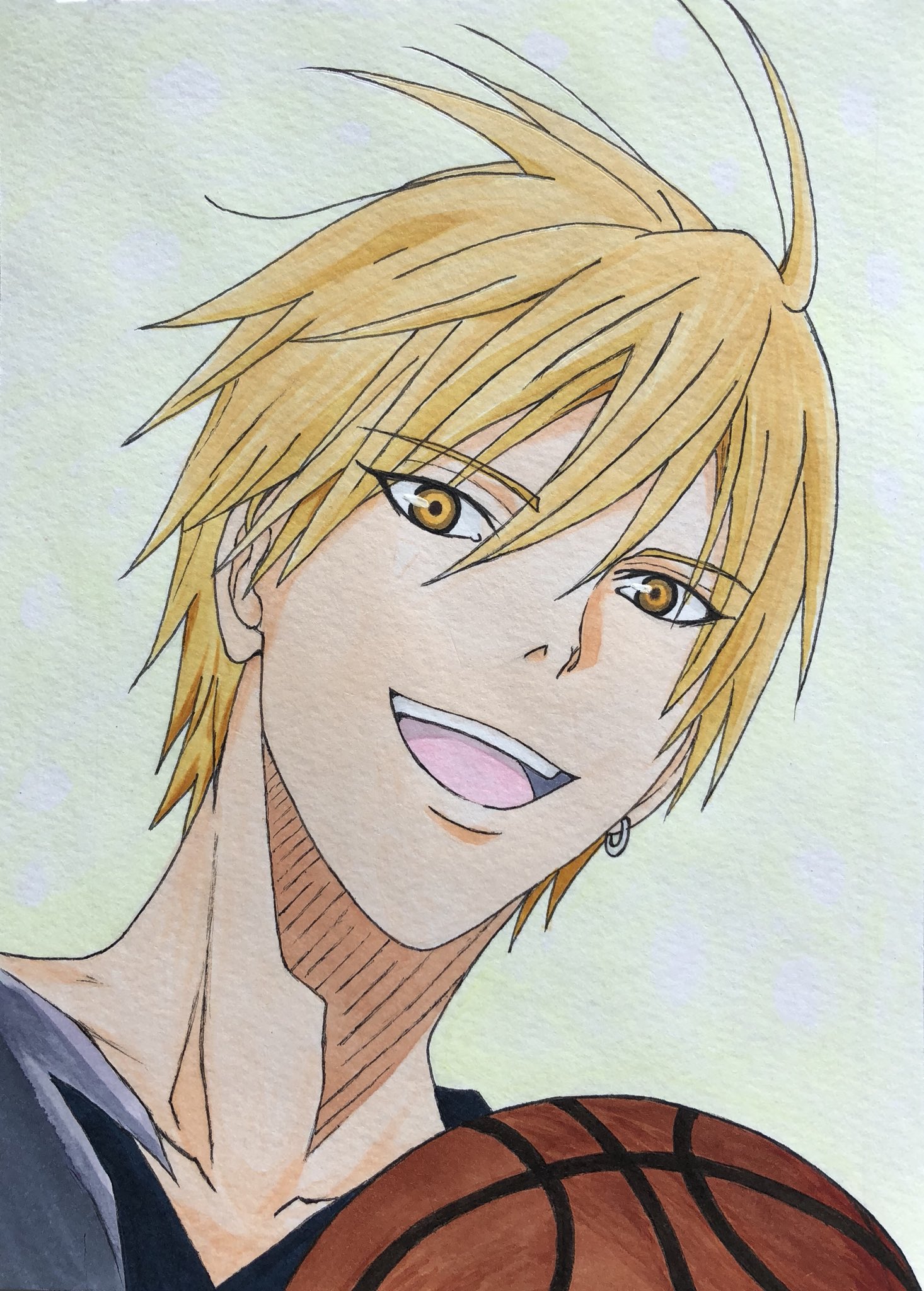 びくと イラストで描こうとしたら当日が黄瀬の誕生日でもあった奇跡 黄瀬涼太 黄瀬涼太生誕祭18 黒子のバスケ イラスト コピック 模写 服の飾りと思ったら青峰の頭だった件 T Co Yvpuvamp3y Twitter