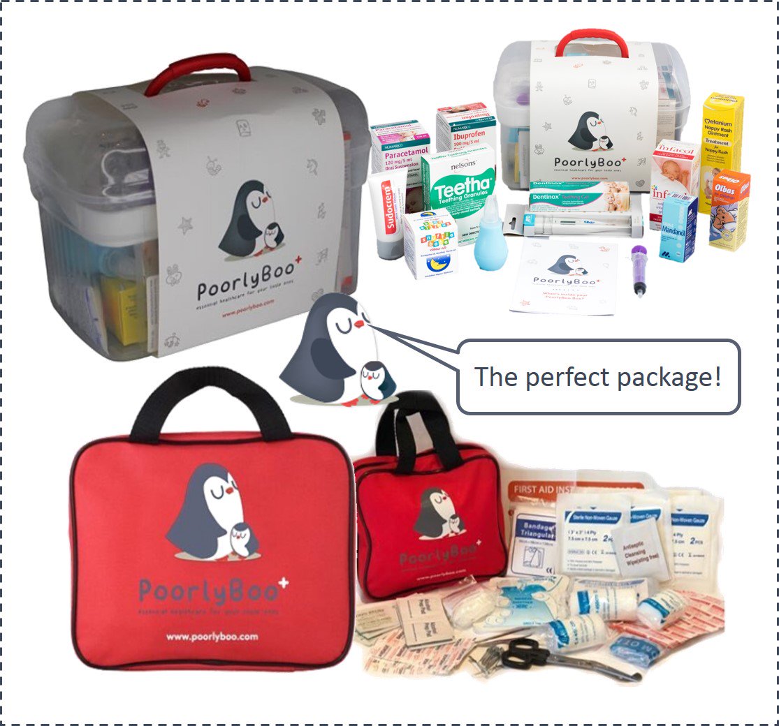 The Perfect Package - the PoorlyBoo Box and the PoorlyBoo First Aid Kit! 

Both for £45! 

Visit poorlyboo.com for more info 🐧🐧🐧🐧