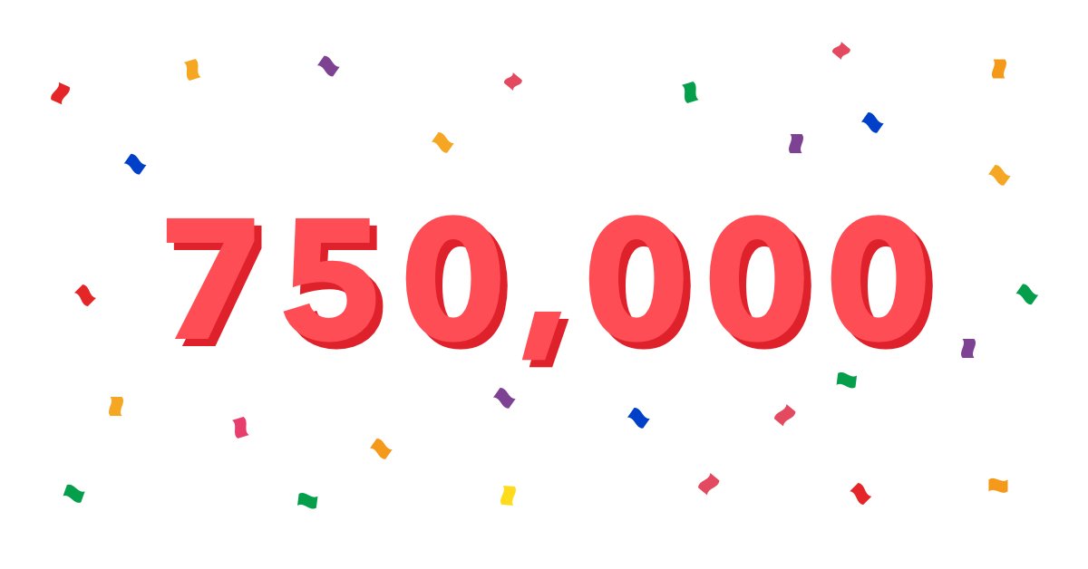monzo's tweet photo. We just passed 750,000 current account holders! 🎉 https://t.co/RwFHW2INsn