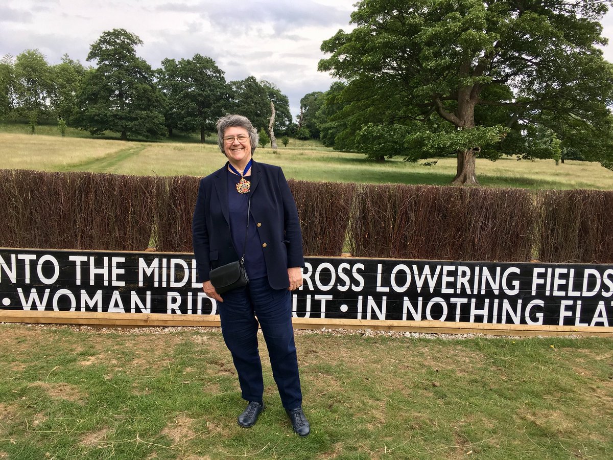 ClothworkersCo's tweet photo. #NothingSpecialHappened: The Master, Clerk &amp; other members of The Company attended the unveiling of #TheCoffinJump, a new memorial marking the contribution of the First Aid Nursing Yeomanry (#FANY) in #WWI. #Sculpture by #KatrinaPalmer (blue blouse). Photography by #DannyLawson. https://t.co/yp3I3KTdEg