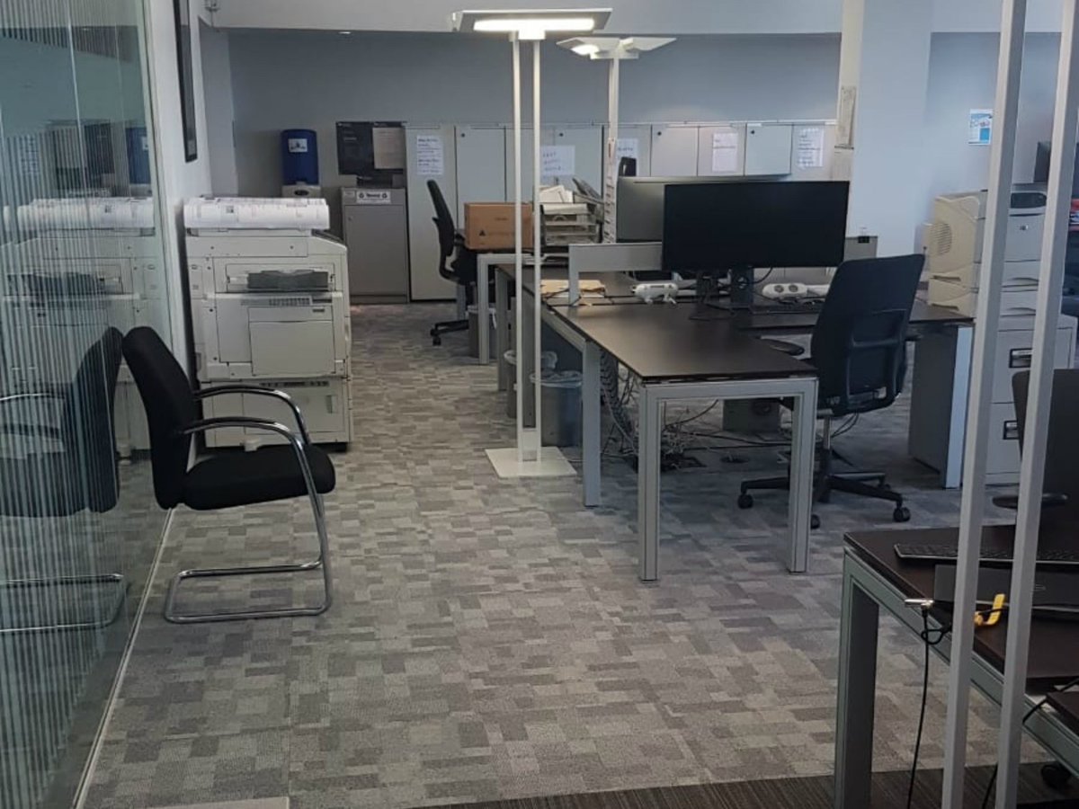 Creative commercial interiors completed the upgrade of brewindolphin office in belfast the works included feature lighting flooring decorating