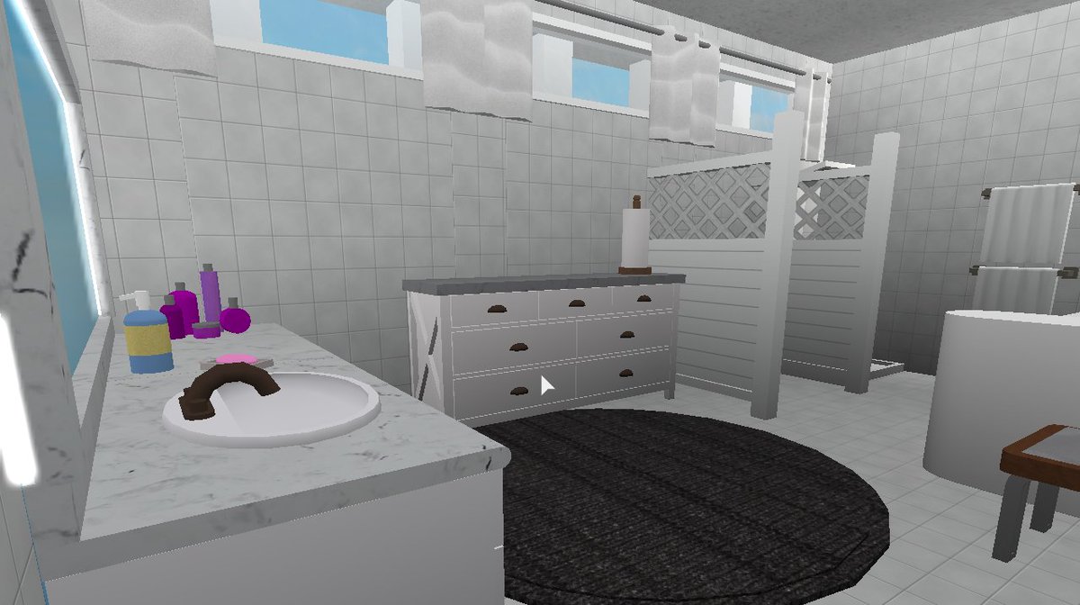 Angiepcaps On Twitter Roblox Bloxburg Speedbuild White Modern House 2 - roblox welcome to bloxburg modern white bathroom speedbuild