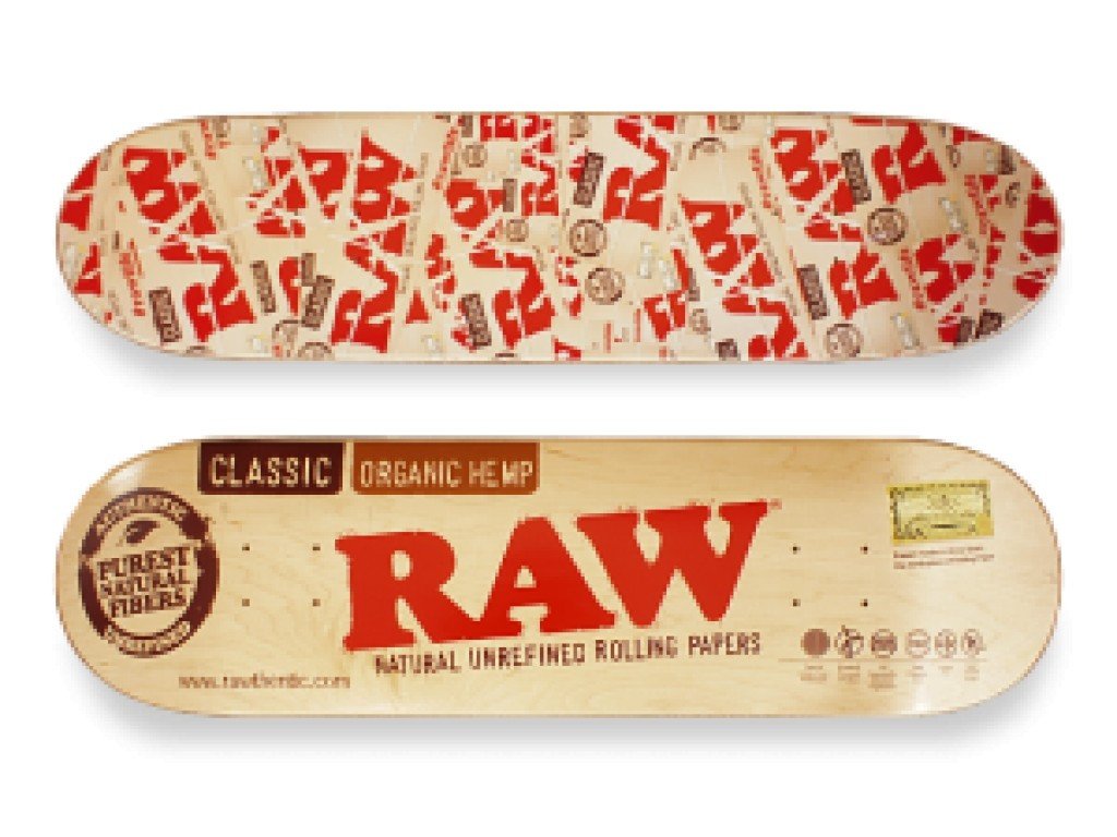 RAW CLASSIC ROLLING PAPERS スケートボードデッキ