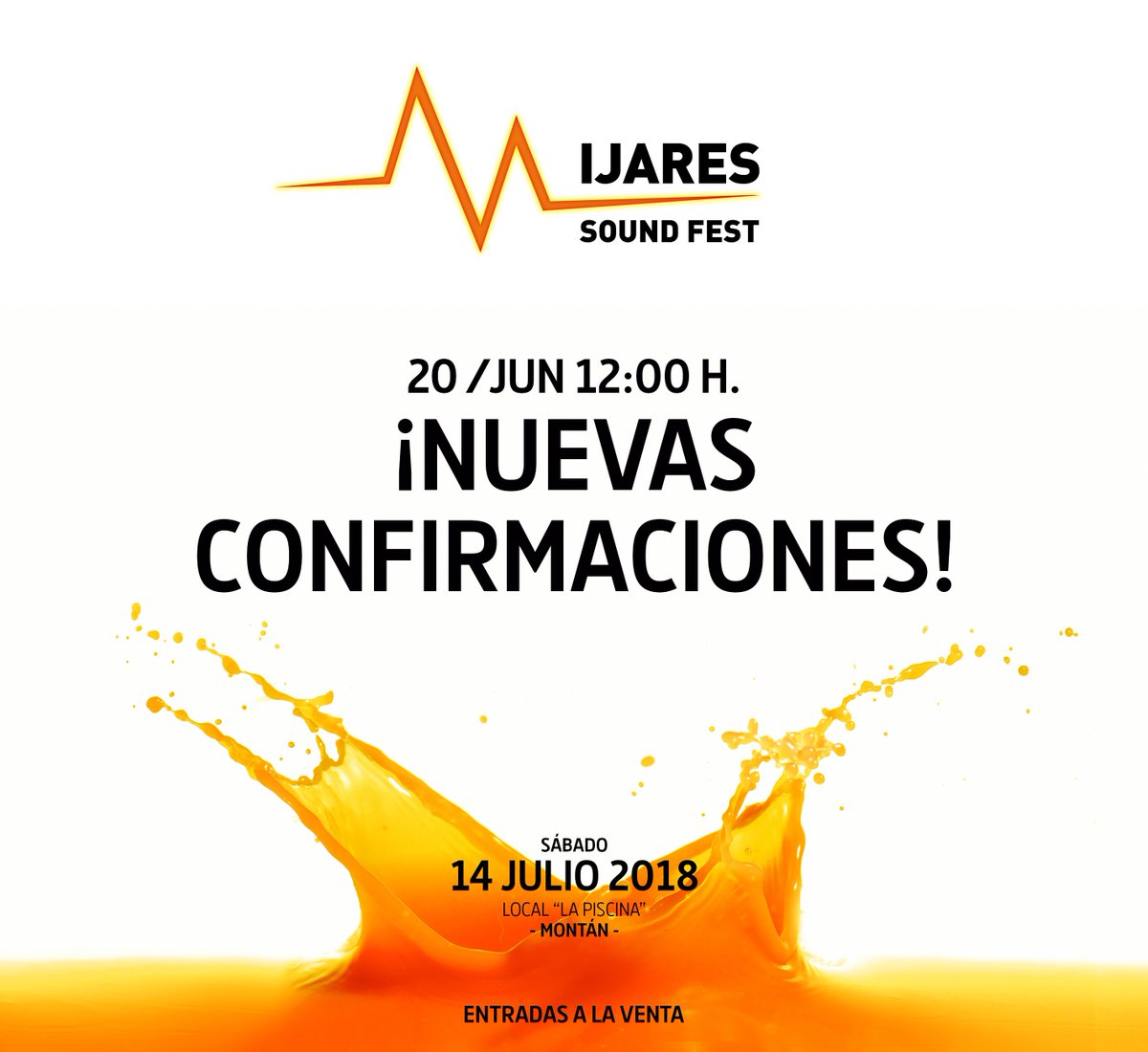 MijaresSF's tweet photo. El miércoles que viene juega la @SeFutbol pero antes....

Os traeremos grandes noticias... Nuevas confirmaciones!!

¿Habéis reservado ya vuestra entrada? No os lo perdáis!! el 14 de julio en @Montan_nv va a ser espectacular!!!

 #MijaresSoundFest https://t.co/0fInLM9VQV