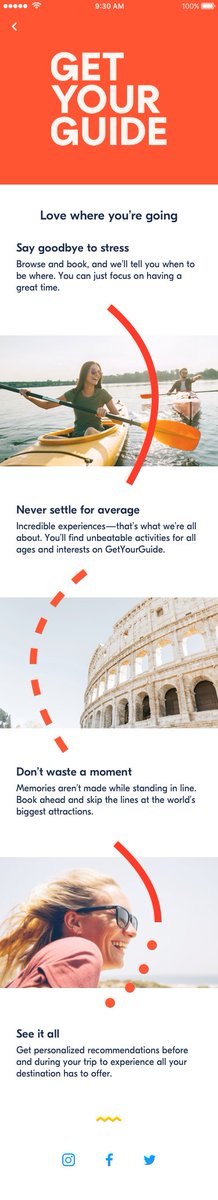mschufferth's tweet photo. Today is a big day for @GetYourGuide – we just launched our new brand. 😱 Over the past 6 months we redefined who we are, how we look and sound and implement it to all online and offline touch points. Thank you @_DesignStudio_ for being an incredible partner on this journey. 🙏🏻 https://t.co/45WKBxAdb8