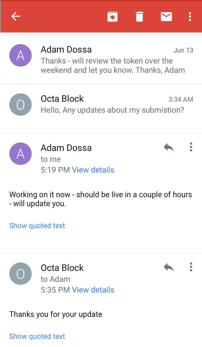 OctaBlock's tweet photo. It has been verified!
OctaBlock will be listed at EnclavesDEX in a couple of hours!
#OctaBlock #ERC20 #EthereumToken https://t.co/K8yXSQUCeW