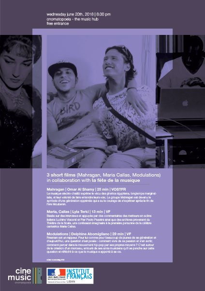 this week at onomatopoeia #172 - mailchi.mp/d0726d2b9edd/t… 3 short films screening 20.06 / 20.00 #Mahragan #MariaCallas #modulations part of #FDLM18 in collaboration with <a href="/InstitutFrLiban/">Institut français du Liban</a>