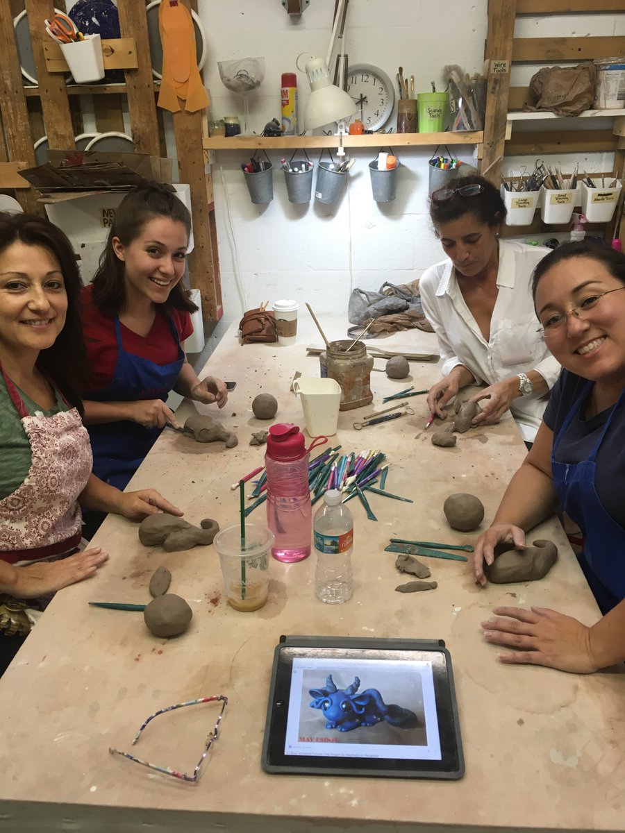SculptBySylvie's tweet image. Making dragons in our handbuilding class! 🔥🐉🐲 #dragon #handbuilding #ceramicsclass #artlesson #diy #create #sculpturebysylvie