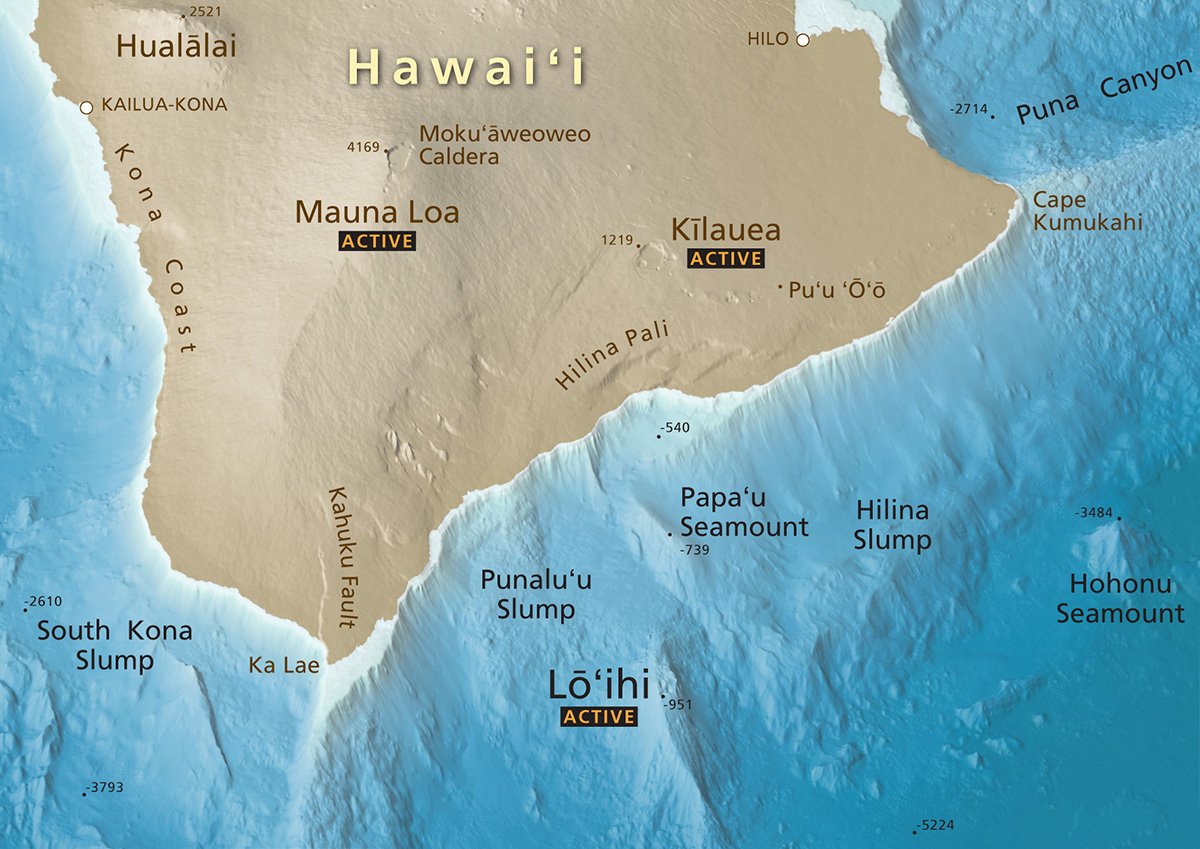 Liam Mason On Twitter I Love This Seafloor Map Of Hawaii