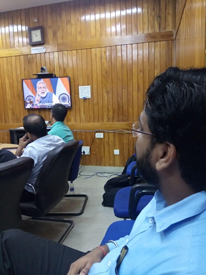 Today I was really lucky to be a part of Video Conferencing with Our Honourable Prime Minister Shri Narendra Modi, he is truly an Inspiration for the Youth & a very motivating person
Some serious talks & some fun 
 #StartupIndia
 #InnovateIndia #ShriNarendraModi #Innovation