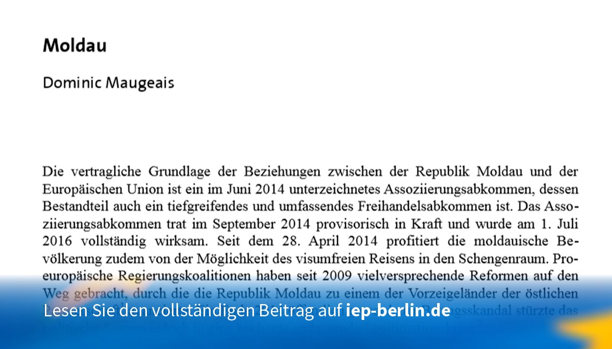 IEP_Berlin's tweet photo. Der pro-europäische Kandidat A. Năstase gewinnt die Kommunalwahl in 🇲🇩#Moldaus Hauptstadt Chişinău. Hintergründe zu den EU-Moldau Beziehungen finden Sie im #Jahrbuch-Beitrag unseres Kollegen D. Maugeais - angenehme Lektüre! https://t.co/7LSLIh4ipj #EasternPartnership https://t.co/NTICmvbCDh