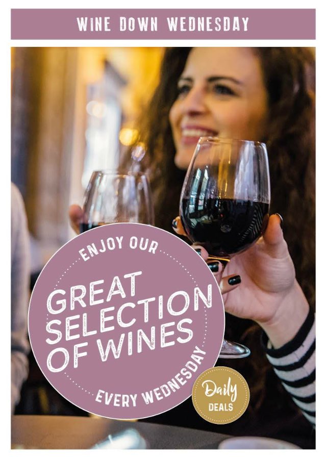 Join us for Wine Down Wednesday 🍷 #Solihull #slugandlettuce #humpday
