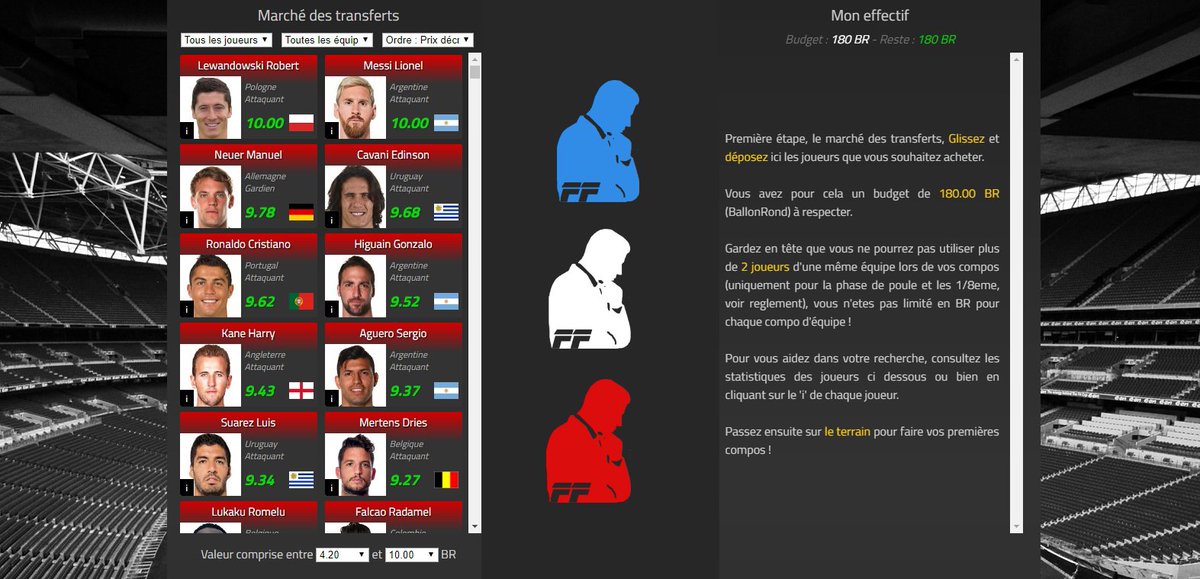 FantasyFootfr's tweet photo. Prêt pour un Fantasy Coupe du Monde ? Une seule adresse > https://t.co/2usna3h4Th ! Créez votre communauté et défiez vos amis #Fantasyfootball #CoupeDuMonde2018 https://t.co/7JtcWLxAq9