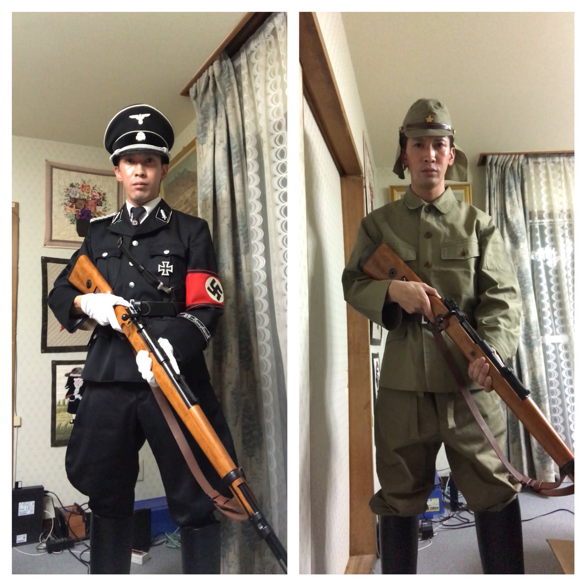 Sho Bmw Bw Hk בטוויטר ハイルヒトラー系男子から天皇陛下万歳系男子にジョブローテーション ただ悲しいかな 三八式未所持の為 Kar98kを代用 サバゲー衣装がどんどん増えていく件 サバゲー 旧日本軍 大日本帝国 天皇陛下万歳 ナチス Ss