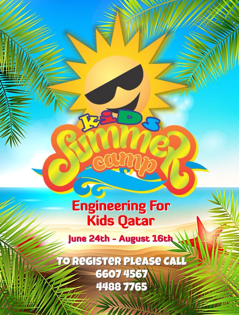 This summer join us for our exciting STEM education  Summer Camps at Engineering For Kids 🇶🇦 Qatar. To register please call 📱6607 4567 ☎️4488 7765 #qatarkids #doha #SummerCamp #qtr #dohakids #qatar #Qatari #QatarStronger #dohamums #qatarsummer