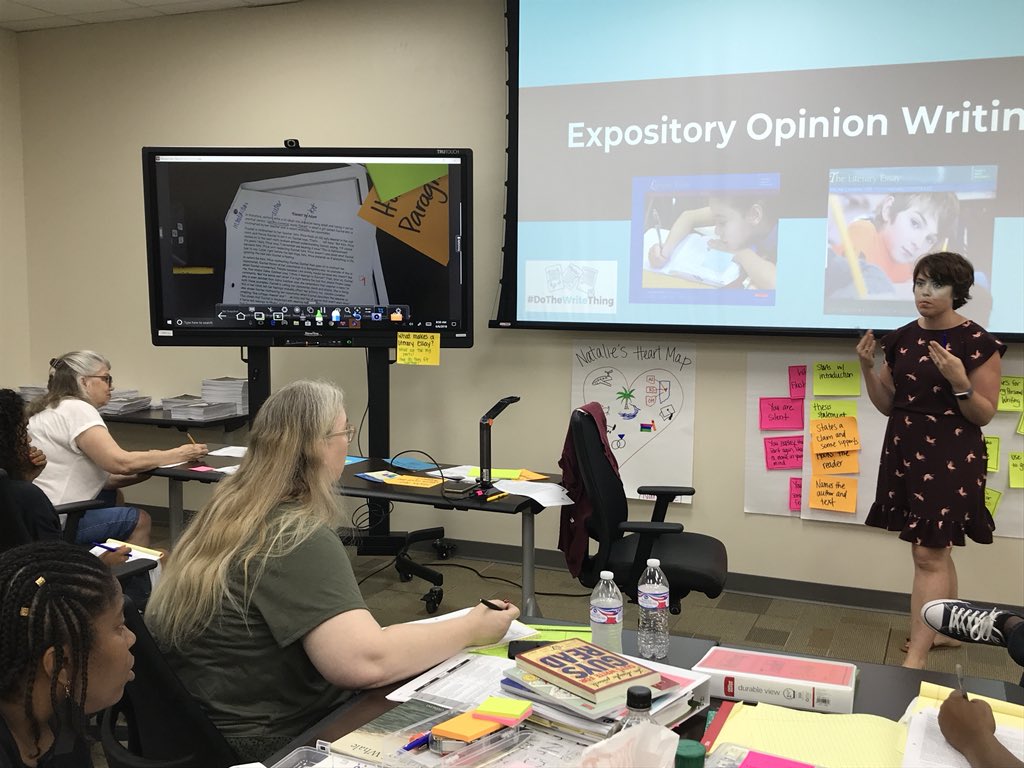 Spending WOW day three focused on Literary Essay. Taking teachers through session 1 to understand what MAKES a literary essay just like we would the students! <a href="/readwritemike/">Mike Ochs | Word Love</a> <a href="/clemenkat/">Katie Clements</a> #DoTheWriteThing #AldineLIT #TCRWP