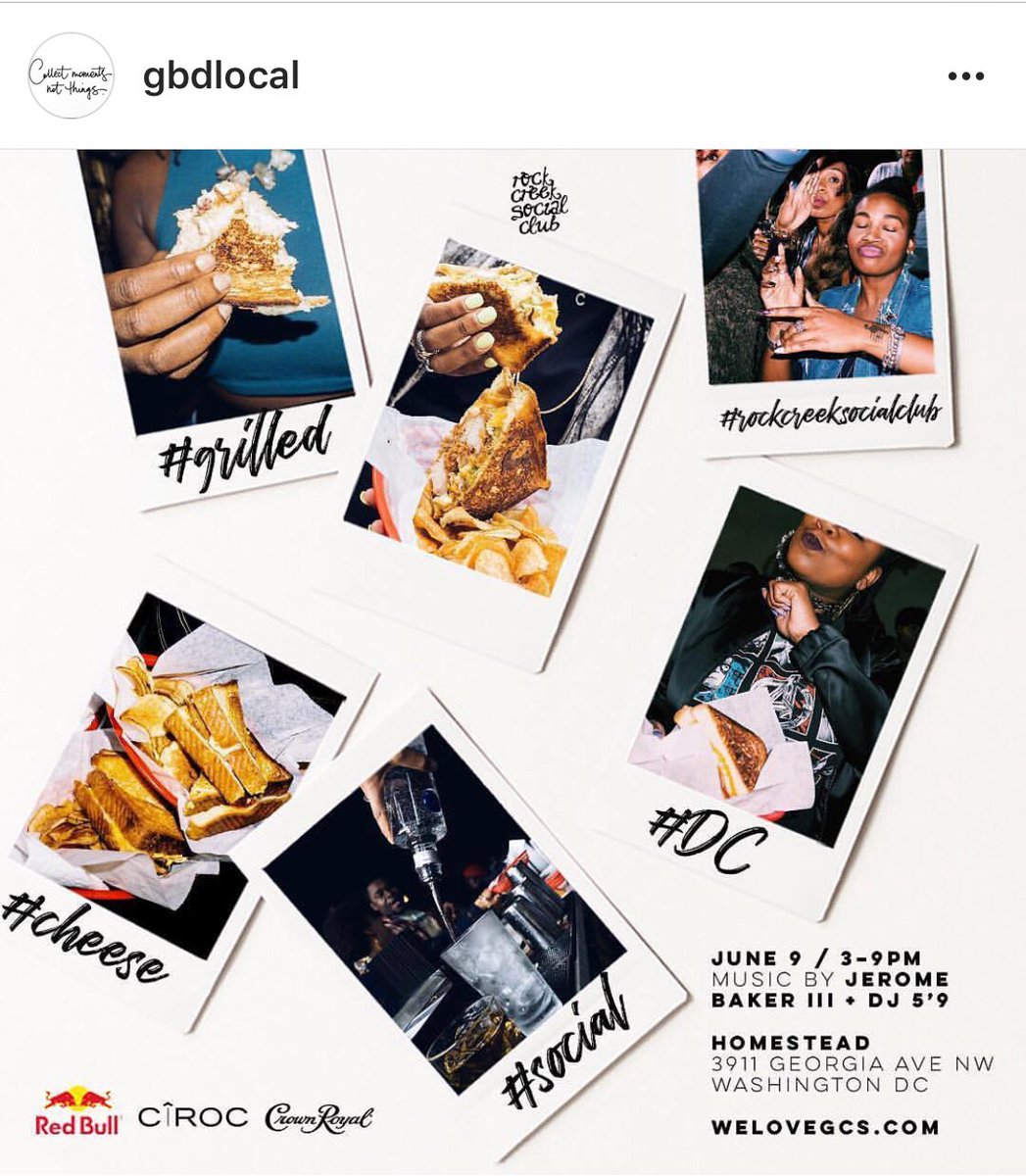 CW_CantinaDC's tweet photo. Saturday! Get it popping at #GrilledCheeseSocialDC🧀 @homestead_dc // @rockcreeksocial throws a hell of a Day Party y’all! .
.
.
#mydccool #rockcreeksocialclub #dcnightlife #dcdayparty #howarduniversity #petworth #washingtondc #drinkdc #mydccool #ustdc #ustreet #howarduniversity https://t.co/E2veseX7L4