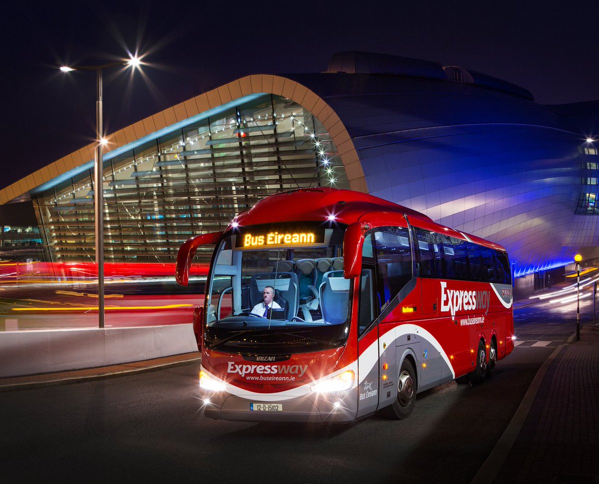 Buseireann's tweet photo. Bus Éireann, in conjunction with Translink, is introducing a new express route between Newry, Dublin Airport and Dublin City. 
Expressway route X5 will have 12 return services a day between Newry and Dublin, and starts operating this Sunday, June 10th https://t.co/PipMlGmzWE https://t.co/3wrfLCLzWr