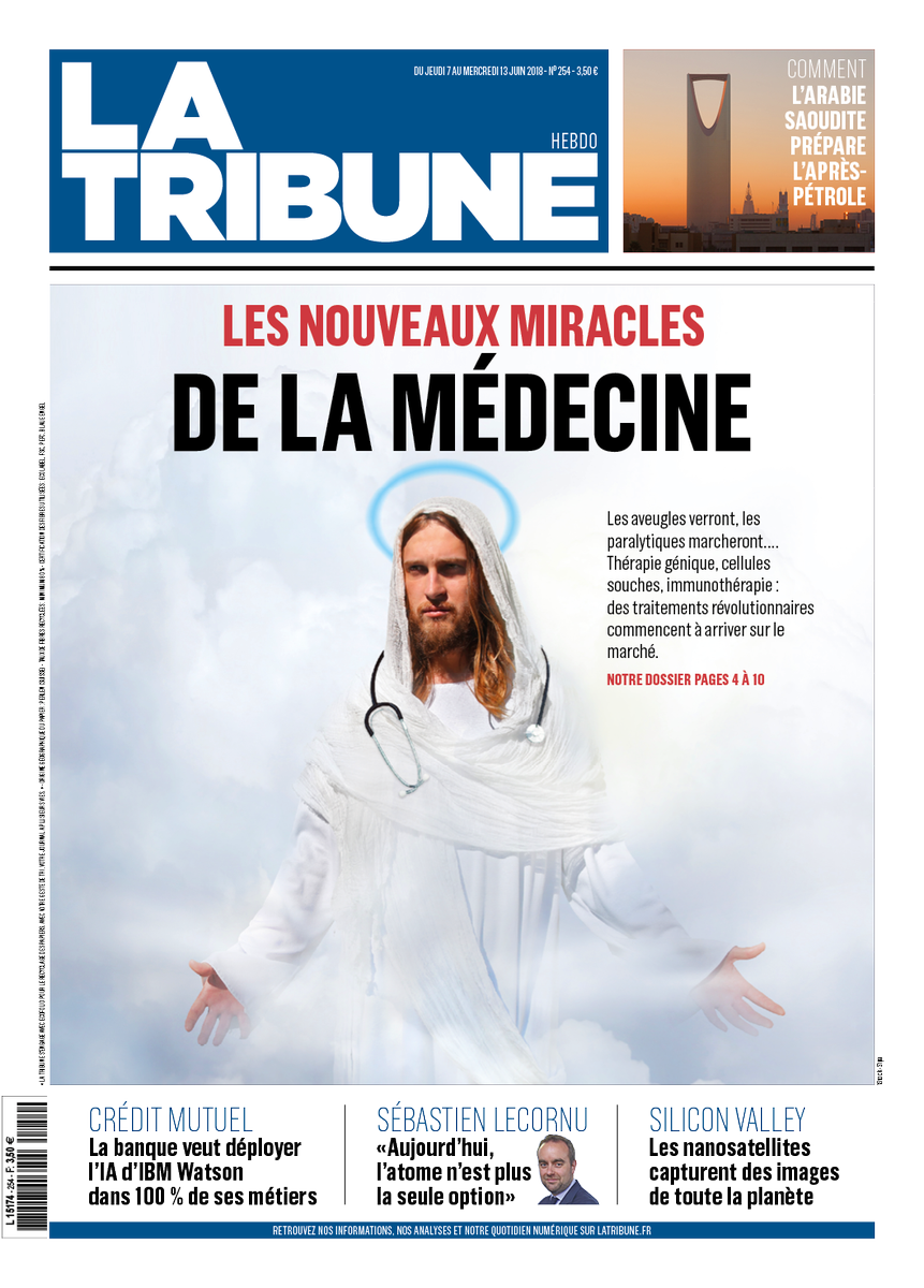 A la Une de La Tribune hebdo, en kiosques demain :
-Les nouveaux miracles de la médecine
-Le <a href="/CreditMutuel/">Crédit Mutuel</a> veut déployer l'#IA dans 100% de ses métiers
-<a href="/SebLecornu/">Sébastien Lecornu</a> "L'atome n'est plus la seule option"
➡️bit.ly/1pSYfDK #medtech #esanté