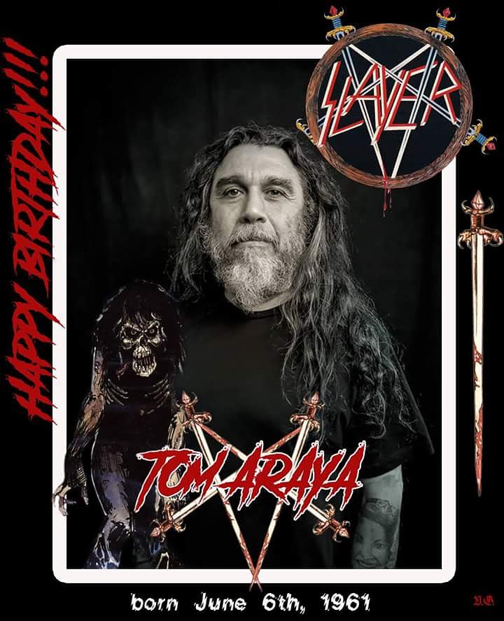 Happy birthday to the , the God father of thrash metal, our metal santa.. The almighty Tom Araya   